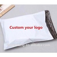 Durable LLDPE self- adhesive courier bag in white color