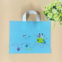 Custom logo printing plastic shopping bags with handle